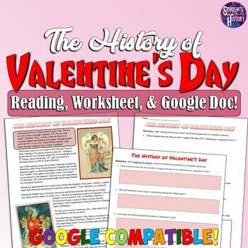 Preview of History of Valentine's Day Reading Activity