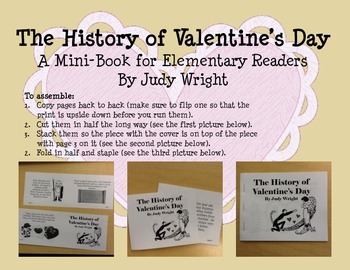Preview of The History of Valentine's Day Mini-Book