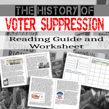 Preview of The History of Voter Suppression Worksheet