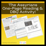 Ancient Assyrians One-Page Reading w/ Questions & Short DB