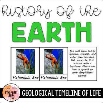 Preview of The History of the Earth: Geological/Evolutionary Timeline of Life Cards