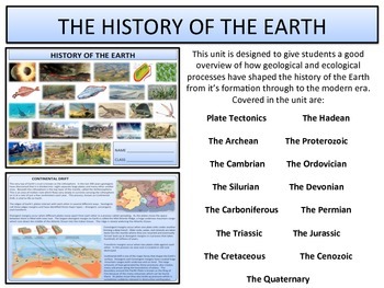 Preview of The History of the Earth - Geological Periods