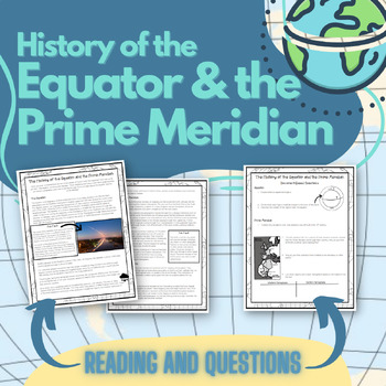 Preview of The History of the Equator and Prime Meridian (Great for Sub Plan)