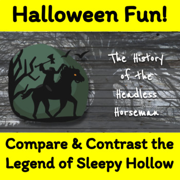 Preview of The History of the Headless Horseman - Halloween Sleepy Hollow & Sir Gawain