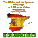 The History of the Spanish Language in 5 Minutes Video Worksheet