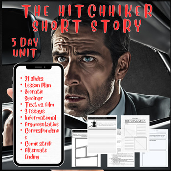 Preview of The Hitchhiker ELA Unit: A Full Week of Engaging Lessons for Middle School