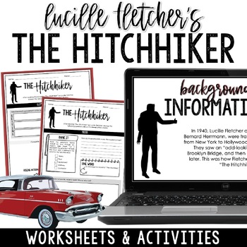 Preview of The Hitchhiker by Lucille Fletcher RL6.7 Radio Play Elements of Drama Activities