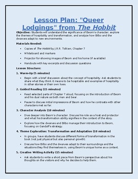 Preview of The Hobbit Chapter 7 Lesson Plan and Assignment
