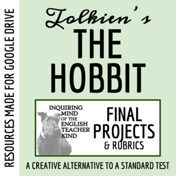 Preview of The Hobbit Culminating Projects and Rubrics for Google Drive