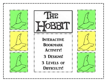 Preview of The Hobbit Interactive Bookmark Activity