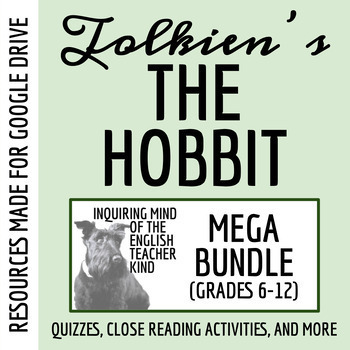 Preview of The Hobbit Bundle: Quizzes, Close Readings, Vocab Games, Projects, Test (Google)