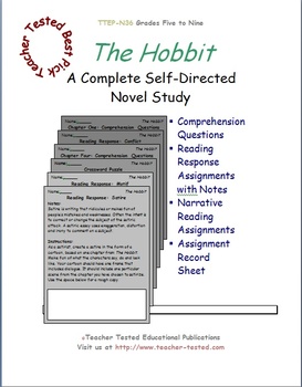 Preview of The Hobbit: A Complete Novel Study