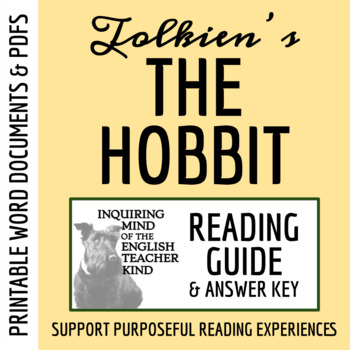 Preview of The Hobbit Reading Comprehension Guide and Answer Key (Printable)