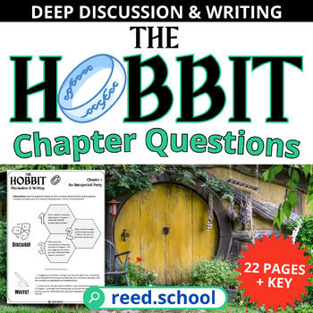 Preview of The Hobbit: Thought-Provoking Chapter Questions for Deep Analysis in Grades 9-12
