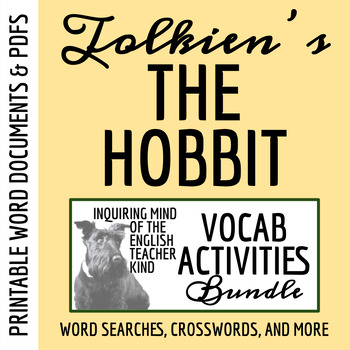 Preview of The Hobbit Vocabulary Development Games and Activities Bundle