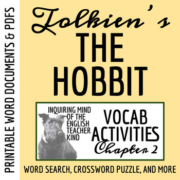 The Hobbit Vocabulary Games and Activities for Chapter 1