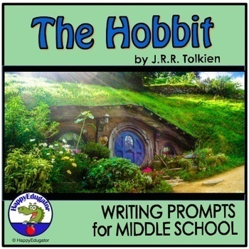Preview of The Hobbit Writing Activities Middle School Printable and Digital Easel