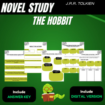Preview of The Hobbit by J.R.R. Tolkien Complete No-Prep Novel Study Unit