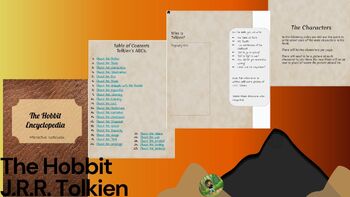 Preview of The Hobbit's Interactive Notebook