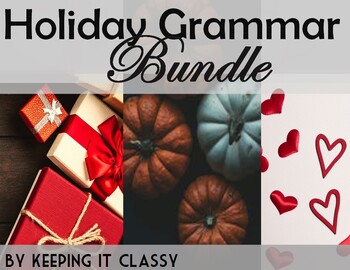 Preview of The Holiday Grammar Bundle: A Growing Collection of Themed Activities