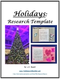 The Holidays Research Template EDITABLE