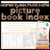 The Holmes Sweet Music Home Picture Book Index