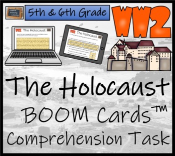 Preview of The Holocaust BOOM Cards™ Comprehension Activity 5th Grade & 6th Grade