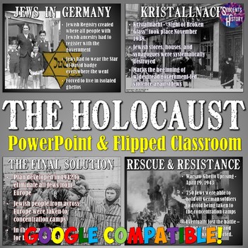 Preview of The Holocaust PowerPoint and Flipped Classroom Lesson