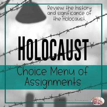 Preview of The Holocaust - Choice Menu Activities