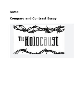 Preview of The Holocaust Compare and Contrast RST NJSLA