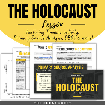 Preview of The Holocaust: Complete Lesson - Digital & Print!