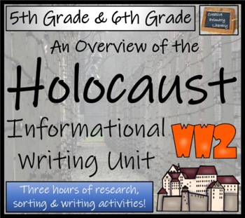 Preview of Holocaust Informational Writing Unit | 5th Grade & 6th Grade