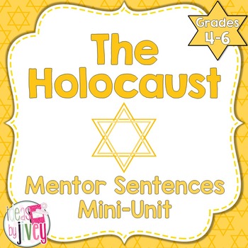 Preview of The Holocaust Mentor Sentences & Interactive Activities Mini-Unit (4-6)