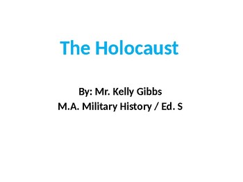 Preview of The Holocaust Power Point Presentation