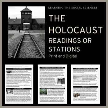 Preview of The Holocaust Reading or Stations Activity: Multiple-Formats