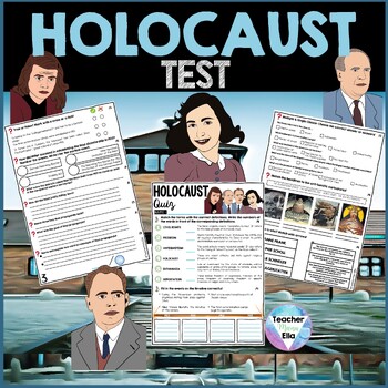Preview of The Holocaust - WW2 Unit | Test - Quiz - Assessment - Exam - Worksheets