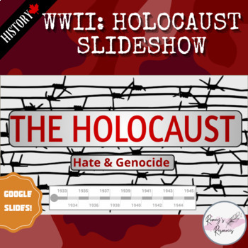 Preview of The Holocaust WWII Slideshow - CAN HISTORY