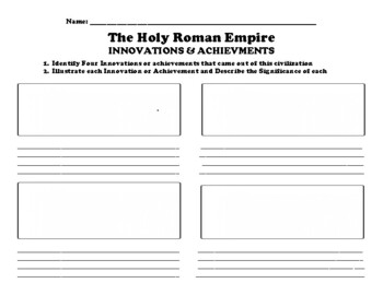 roman achievements worksheet