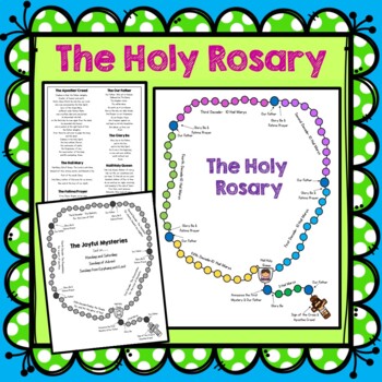 Preview of The Holy Rosary Guide and Coloring pages, Guide for Each of the Mysteries