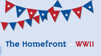Preview of The Homefront - WWII
