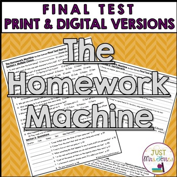 what reading level is the homework machine