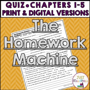 the homework machine activities