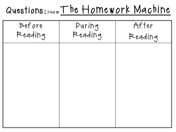 the homework machine activities