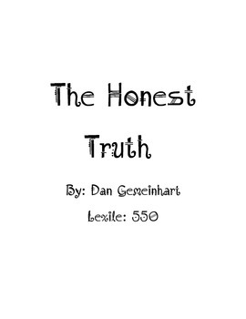 Preview of The Honest Truth book unit