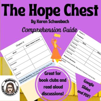 Preview of The Hope Chest Comprehension Questions and Vocabulary Guide (Google and PDF)