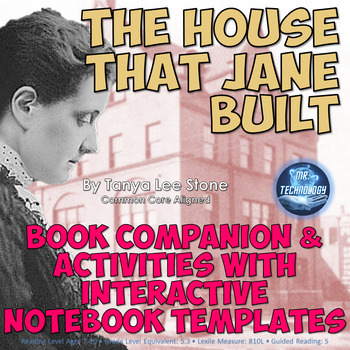 Preview of The House That Jane Built Book Companion & Interactive Notebook Activities