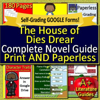 Preview of The House of Dies Drear Novel Study Unit - Comprehension, Activities, and Tests