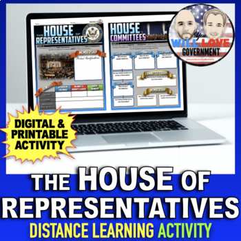 Preview of The House of Representatives | The Legislative Branch| Digital Learning Activity