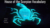 The House of the Scorpion Vocabulary Slides- Full Novel