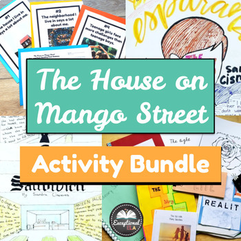 Preview of The House on Mango Street Activities Bundle - Novel Unit study - Sandra Cisneros